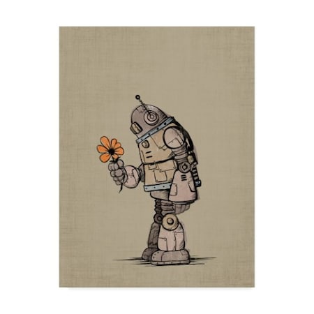 Michael Murdock 'Robot Flower' Canvas Art,35x47